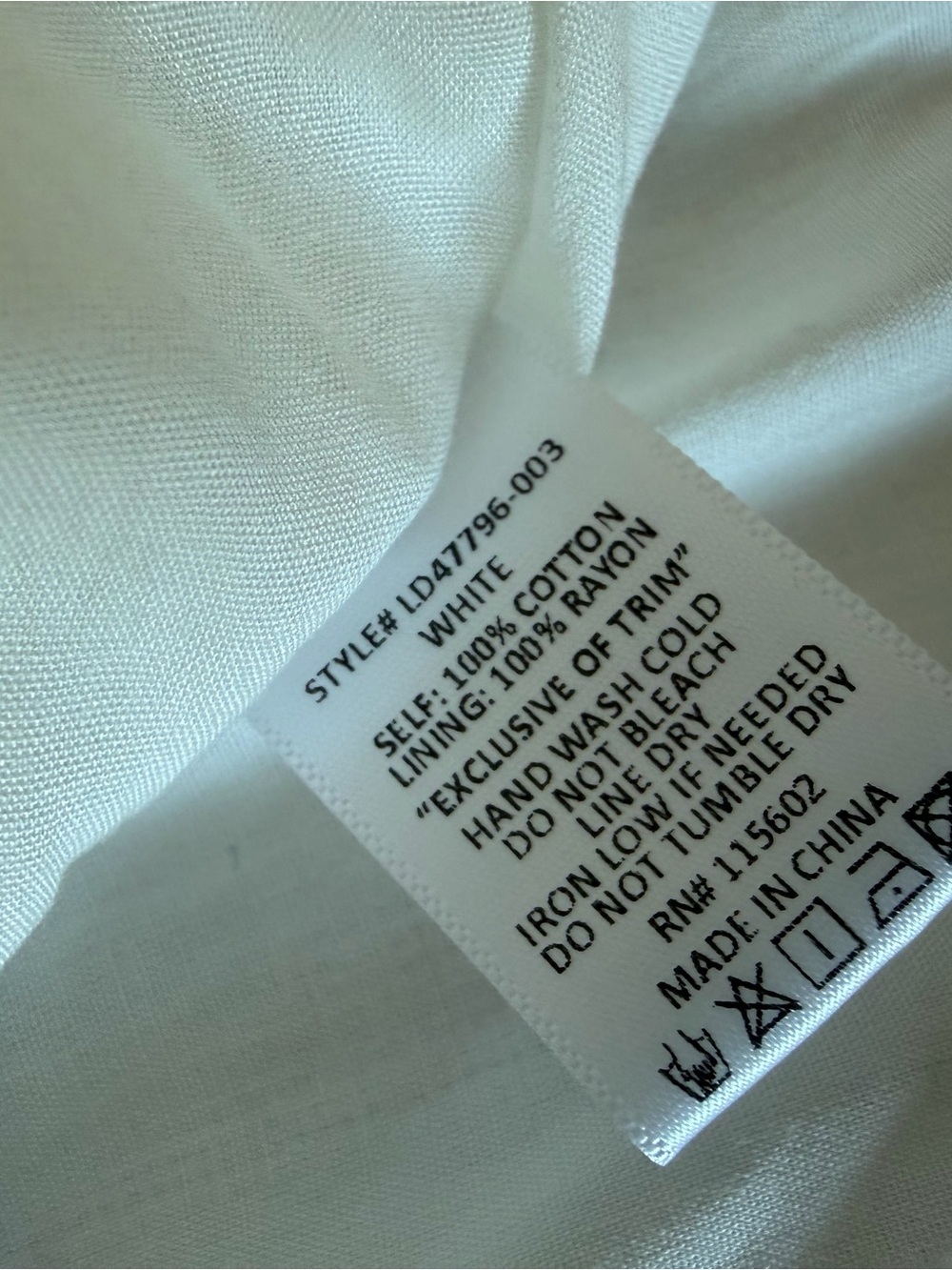 LUSH White Cottagecore Eyelet Mini Dress - Size Large - Picture 6 of 6